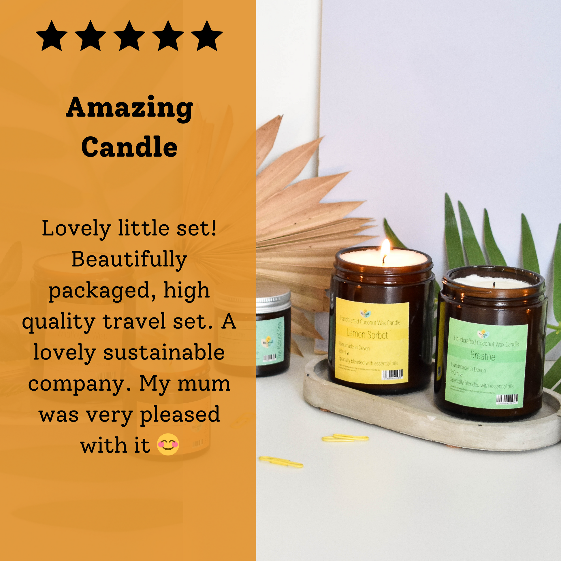 Spiced Orange hand poured coconut wax candle - 2 size options-5