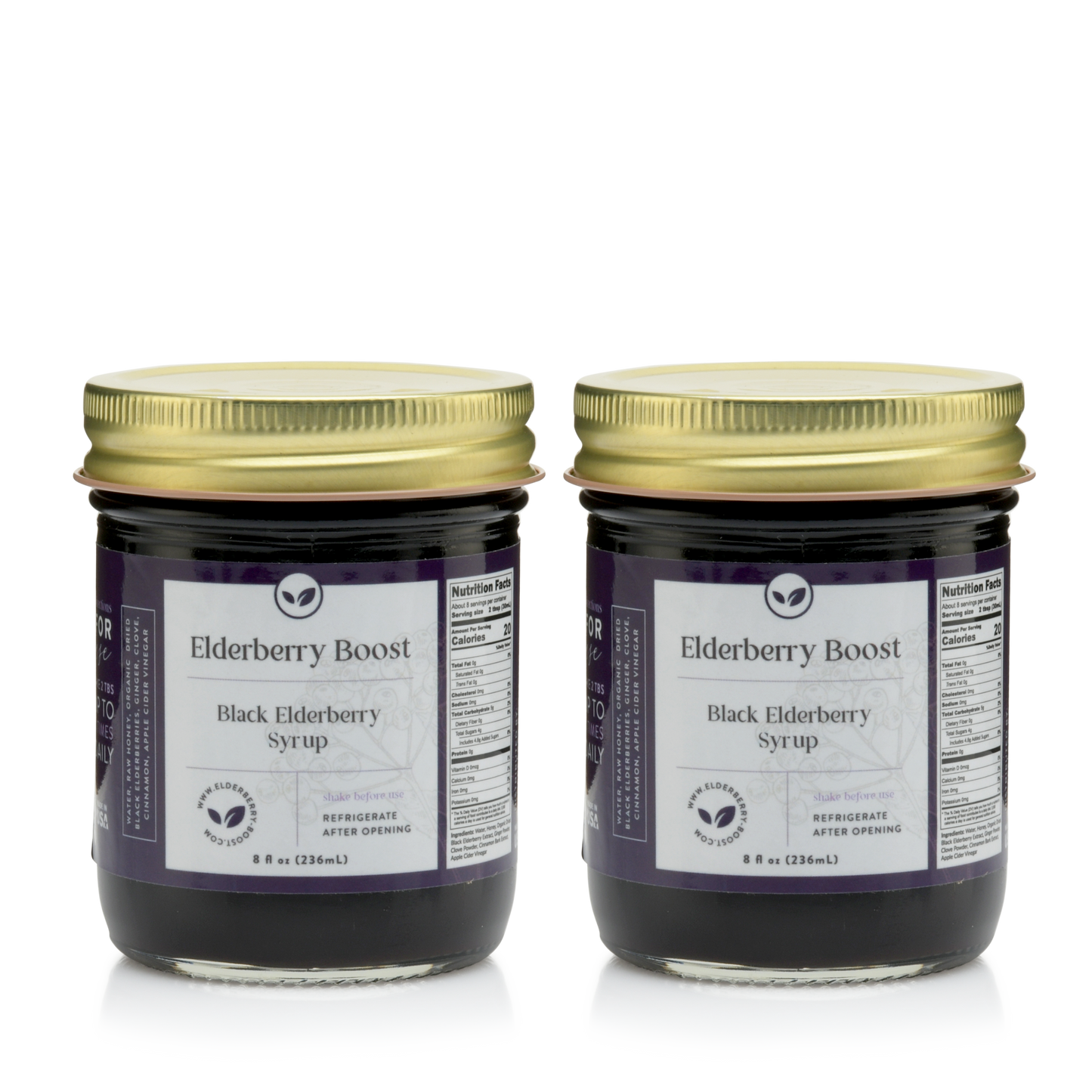 Organic Elderberry Boost - 2 jars