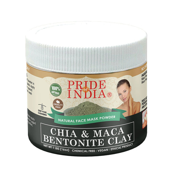 Chia & Maca Healing Bentonite Clay Natural Face Mask Powder