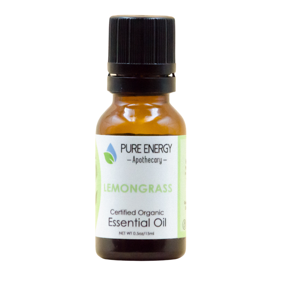 Essential Oil - Organic Lemongrass 0.5 oz