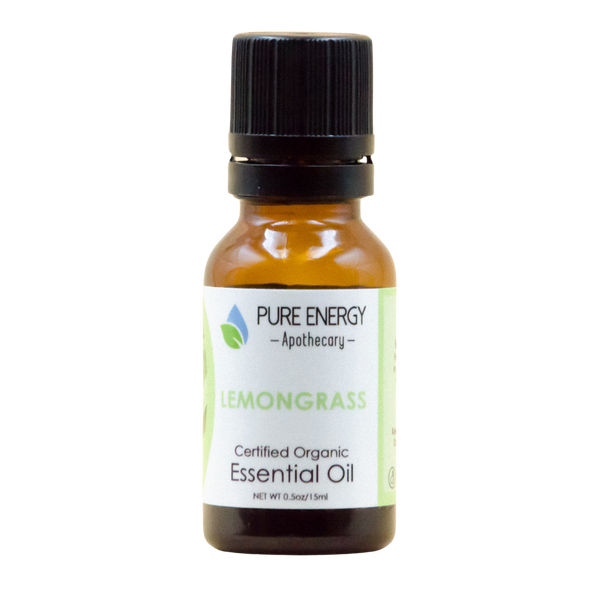 Essential Oil - Organic Lemongrass 0.5 oz