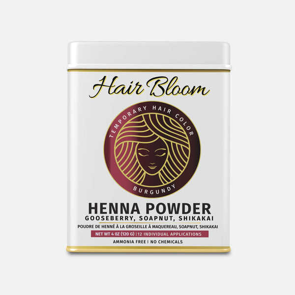 Hair Bloom Natural Burgundy Hair Color- Herbal Henna Burgundy Hair Color Powder-0