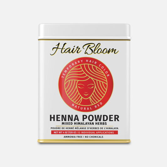 Hair Bloom Natural Red Hair Color Powder- Henna w/ Mixed Himalayan Herbs-0