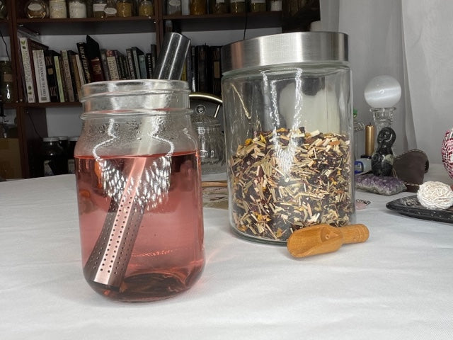 Tea Stick Infuser for loose leaf tea, Spring Loaded Tea Strainer, Holder-15