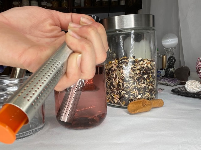 Tea Stick Infuser for loose leaf tea, Spring Loaded Tea Strainer, Holder-6