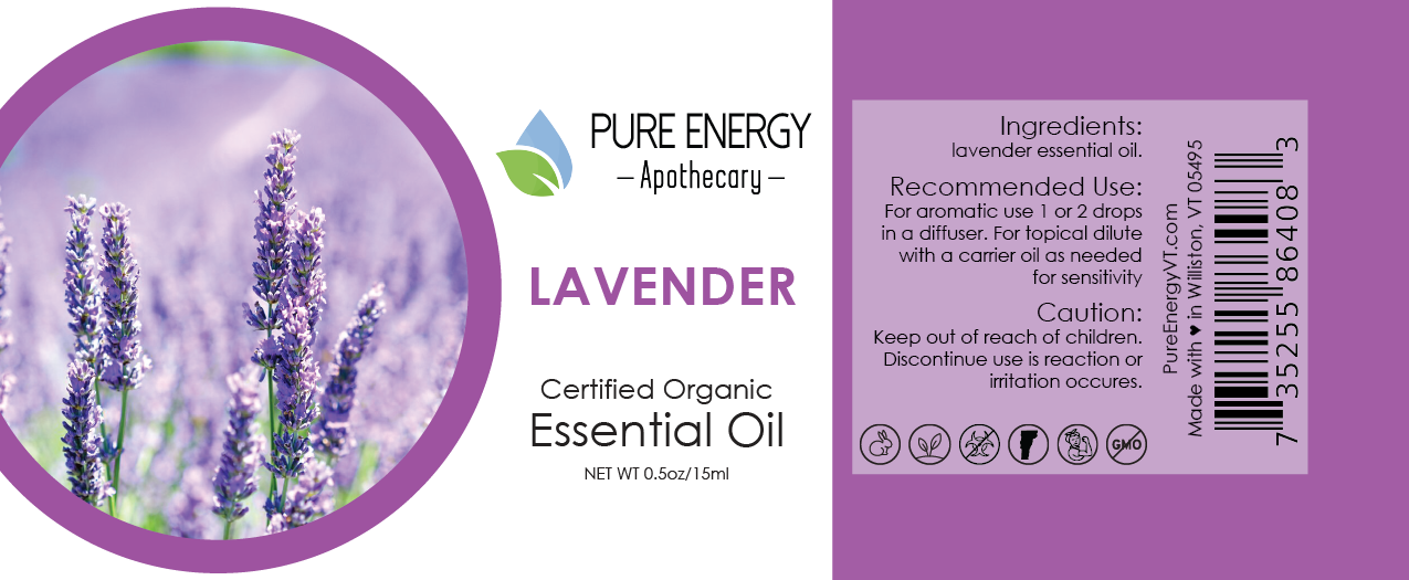 Essential Oil - Organic Lavender 0.5 oz