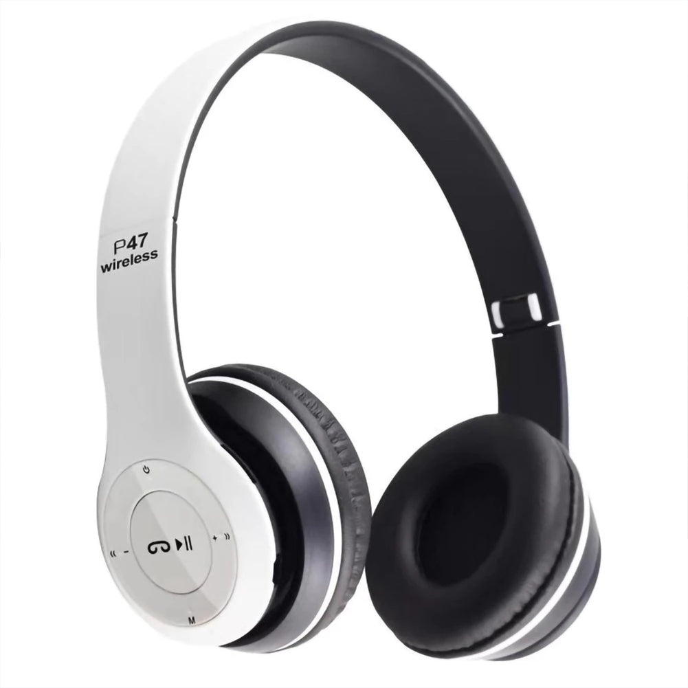 P47 Foldable Wireless Headphones, Tablet Bluetooth-compatible Headset With Mic, Compatible For Mobile Xiaomi Iphone Sumsamg black