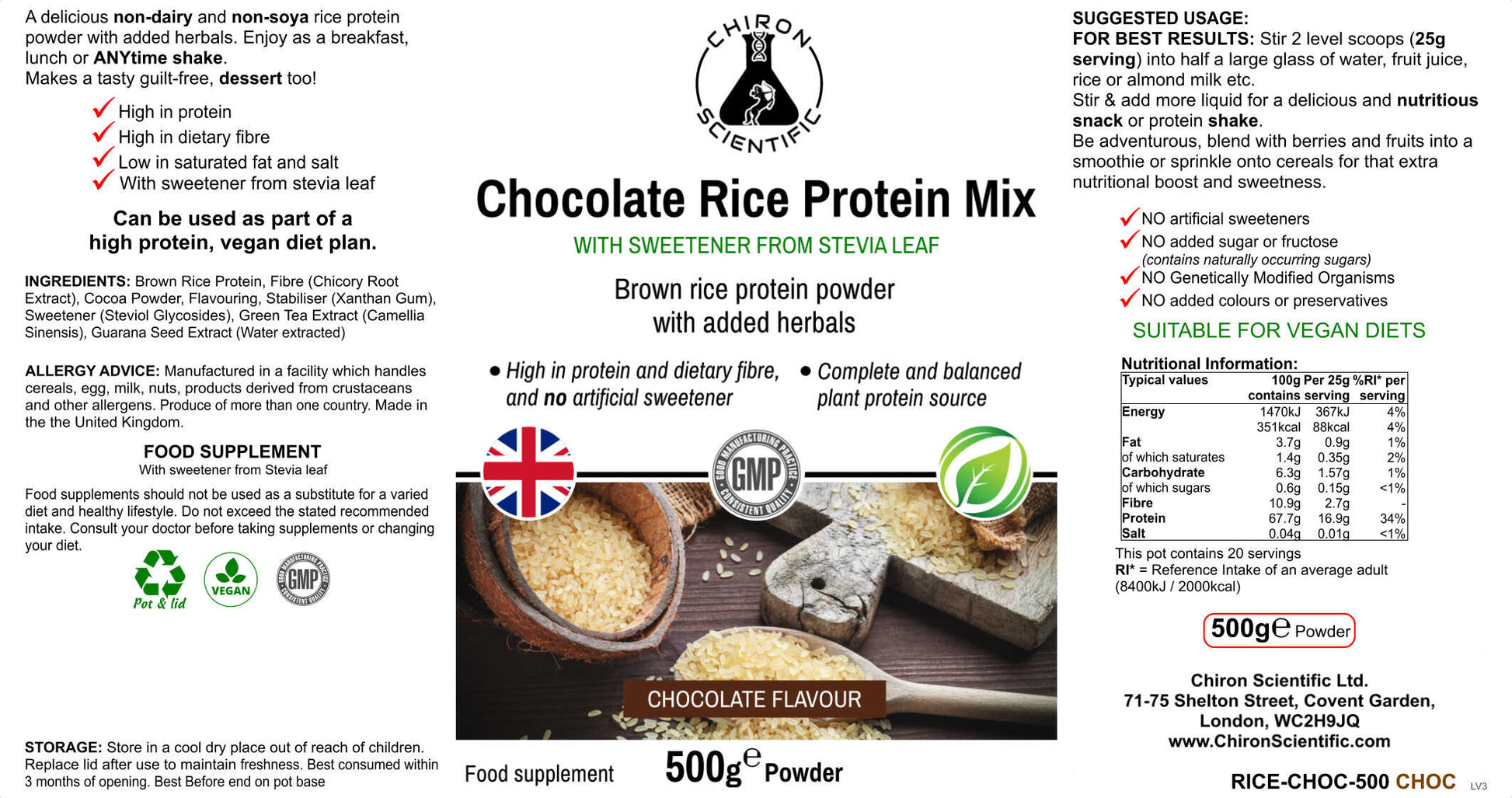 Chocolate Rice Protein Mix-1