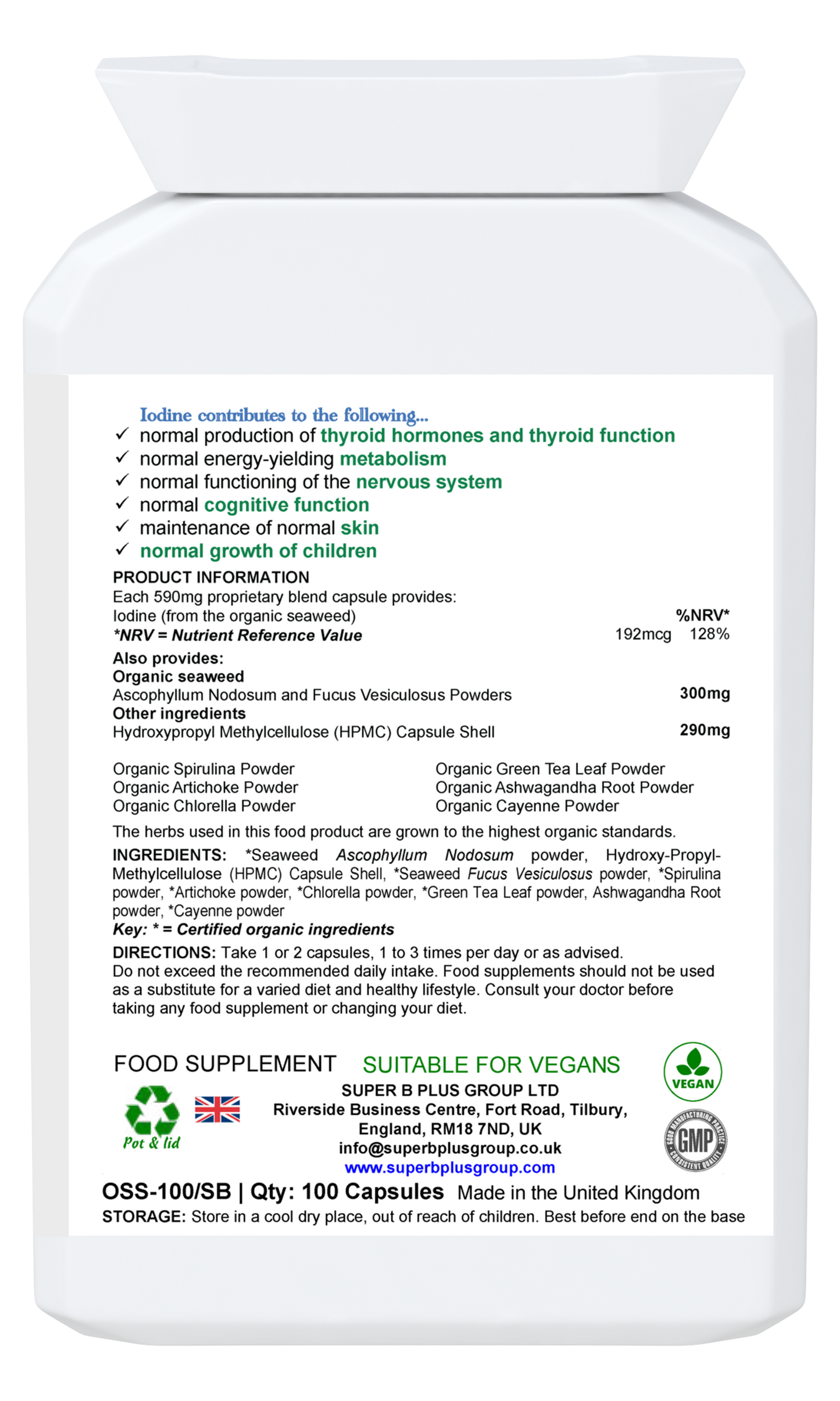 Super Organic Seaweeds & Herbals