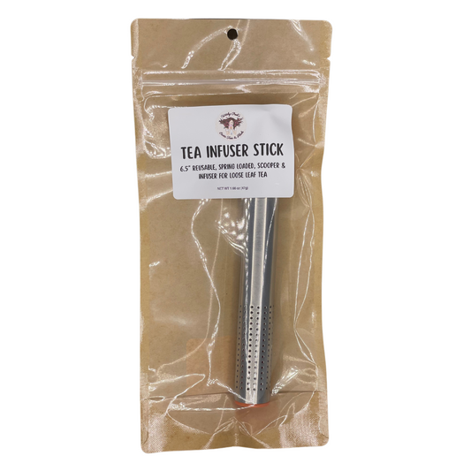 Tea Stick Infuser for loose leaf tea, Spring Loaded Tea Strainer, Holder-1