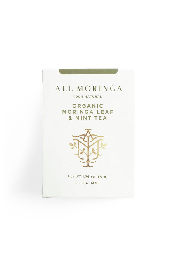 Premium Organic Moringa Leaf, Mint and Chamomile Herbal Tea