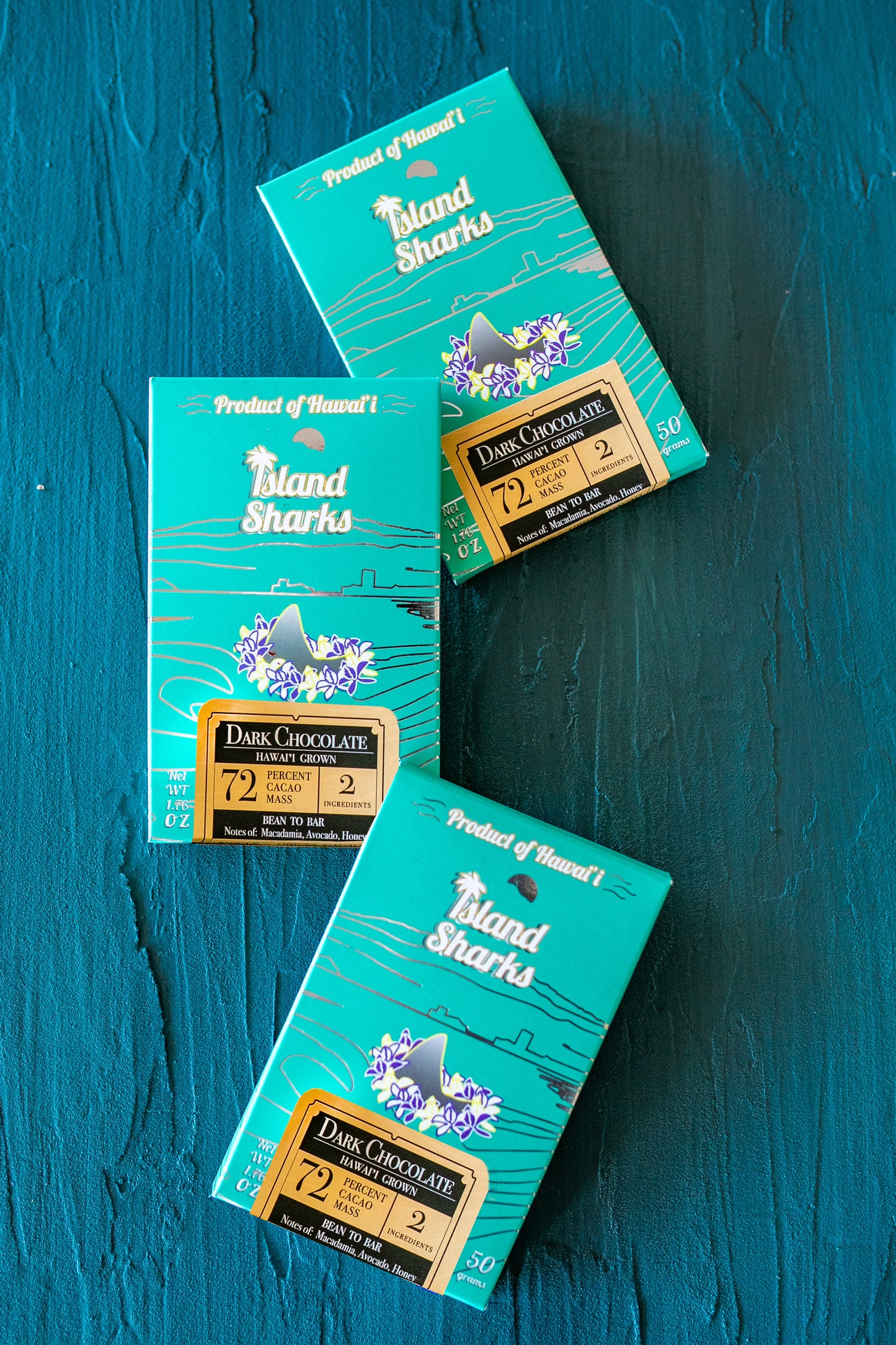 72% Hāmākuā Grown Dark Chocolate Bar 3-Pack