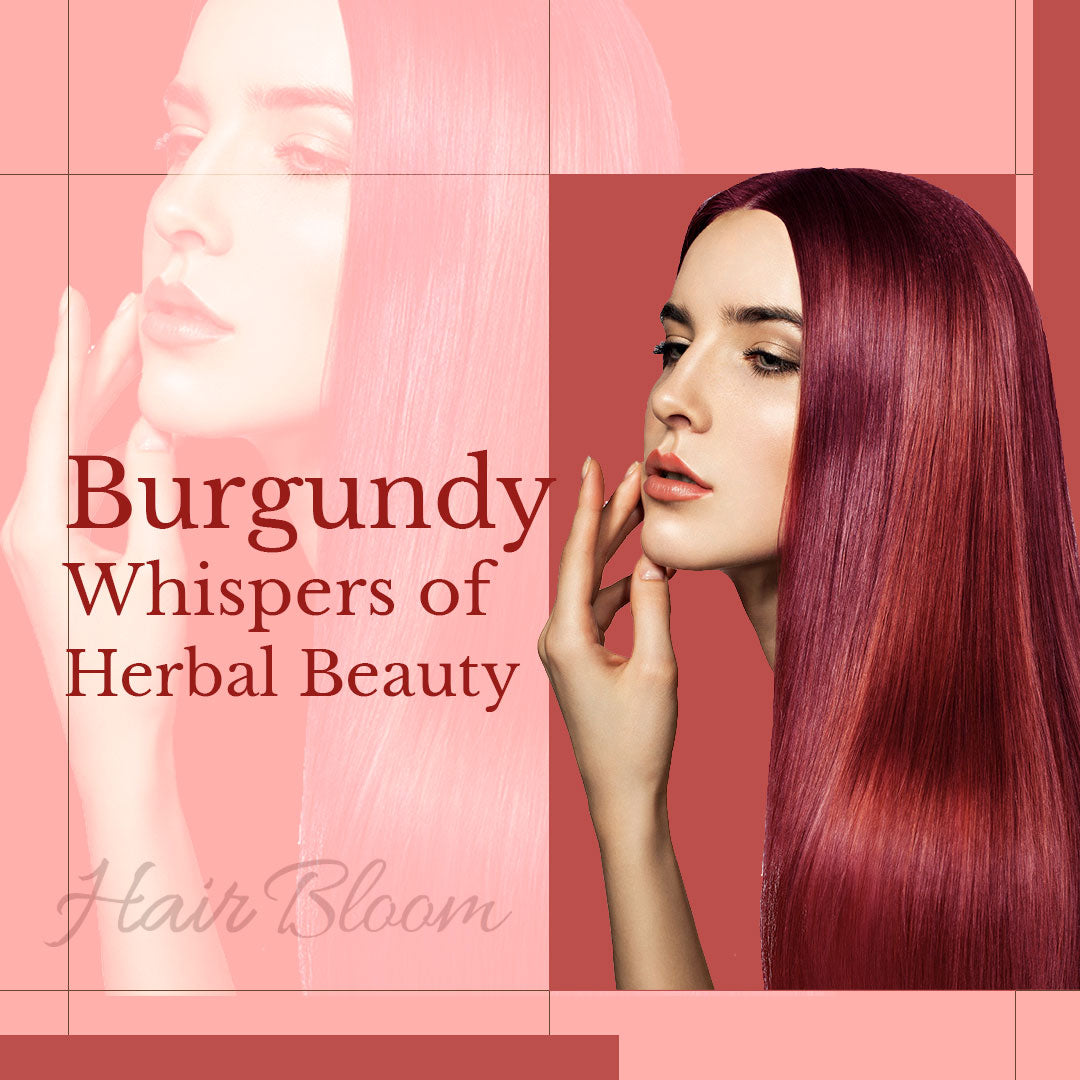 Hair Bloom Natural Burgundy Hair Color- Herbal Henna Burgundy Hair Color Powder-5