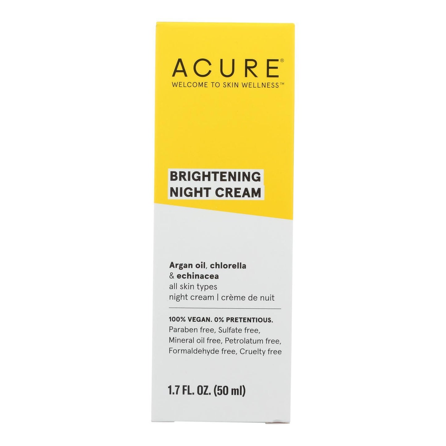 Acure - Night Cream - Argan Extract and Chlorella