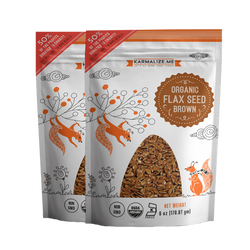 100% Organic Brown Flax Seed 2 Pack