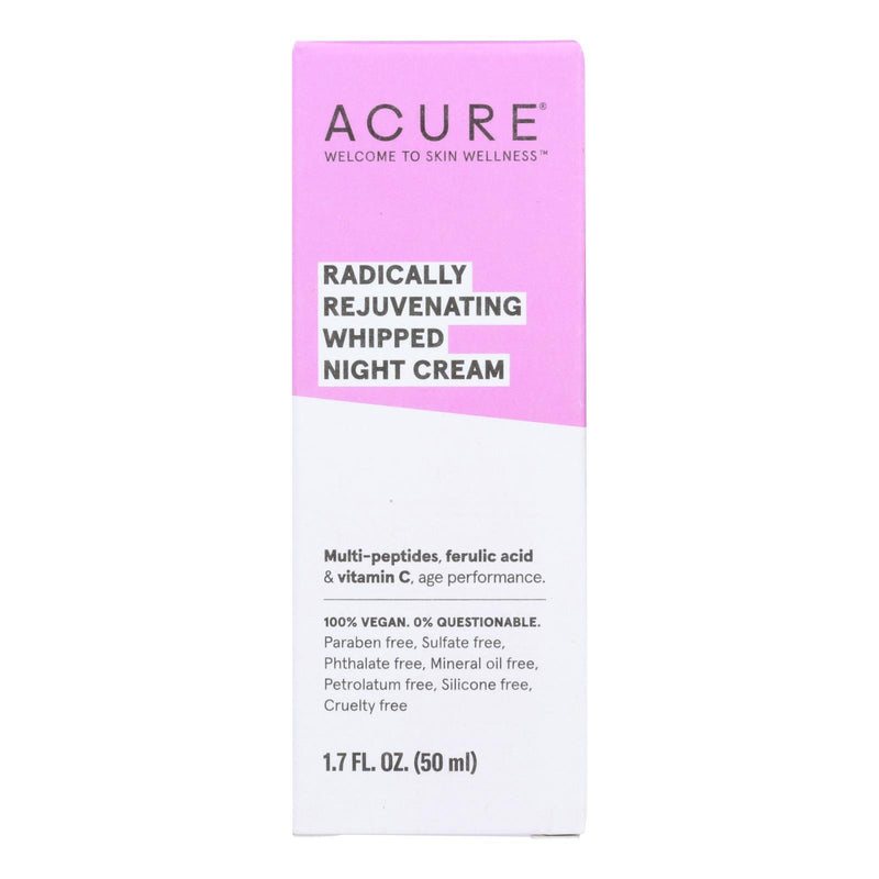 Acure - Whipped Night Cream - Radically Rejuvenating - 1.7 fl oz.