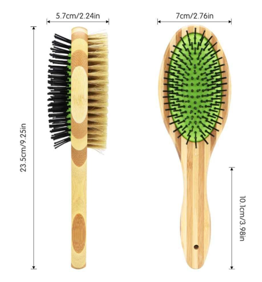 Dual Sided Dog Bamboo Grooming Brush