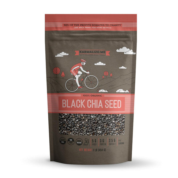 100% Organic Black Chia Seeds