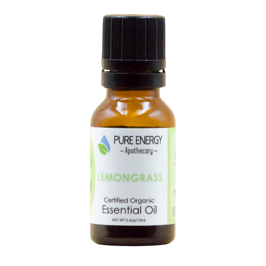 Essential Oil - Organic Lemongrass 0.5 oz