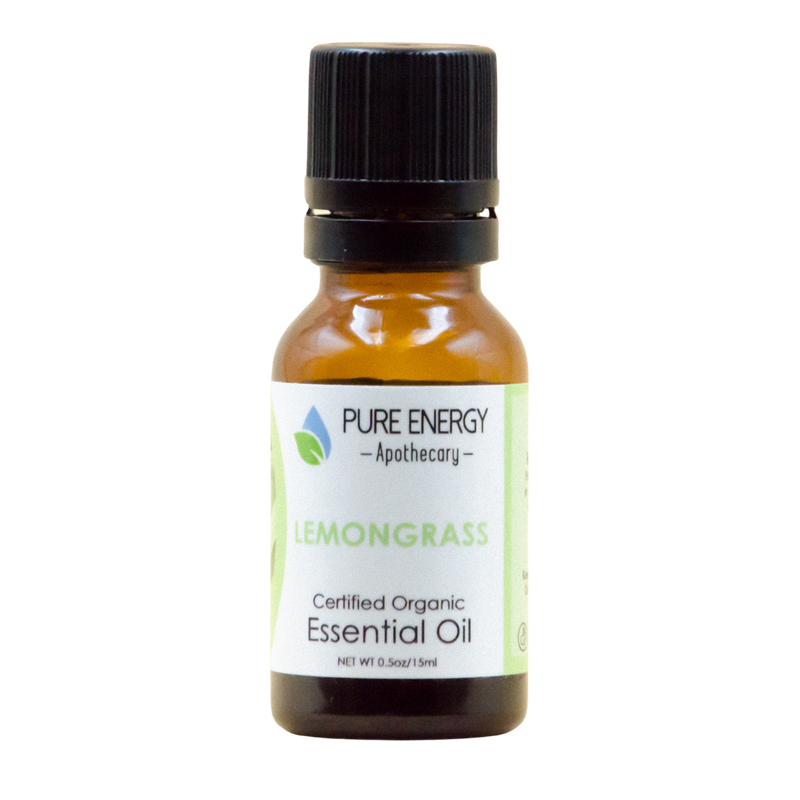 Essential Oil - Organic Lemongrass 0.5 oz