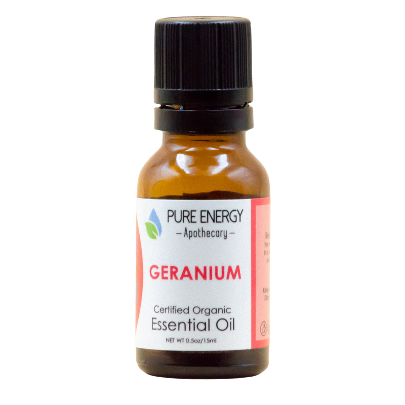 Essential Oil - Organic Geranium 0.5 oz