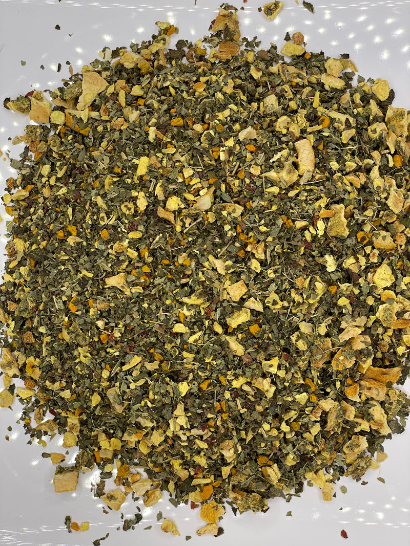 Turmeric Ginger Brew Tea, Herbal Tea, Loose Leaf Tea, Organic Tea, Caffeine Free Tea, Functional Tea,-7