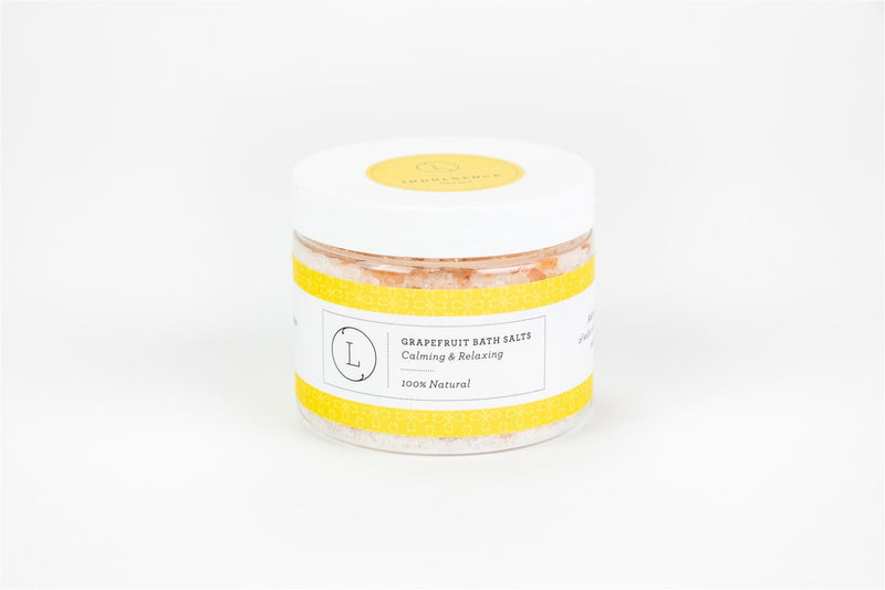 Grapefruit Natural Bath Salt Soak with Dead sea, Epsom & Himalayan Salts