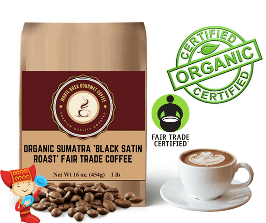Organic Sumatra 'Black Satin Roast' Fair Trade Coffee-0