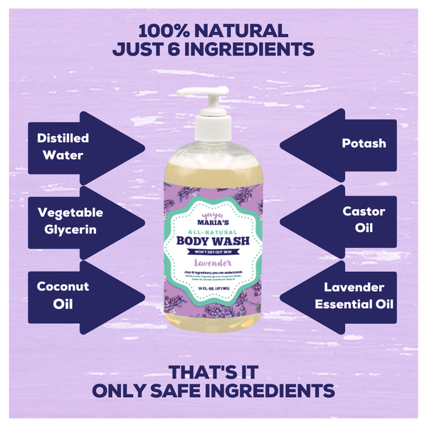 Yaya Maria's 6 Ingredient Natural Body Wash  16 FL OZ