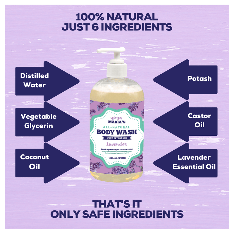 Yaya Maria's 6 Ingredient Natural Body Wash  16 FL OZ