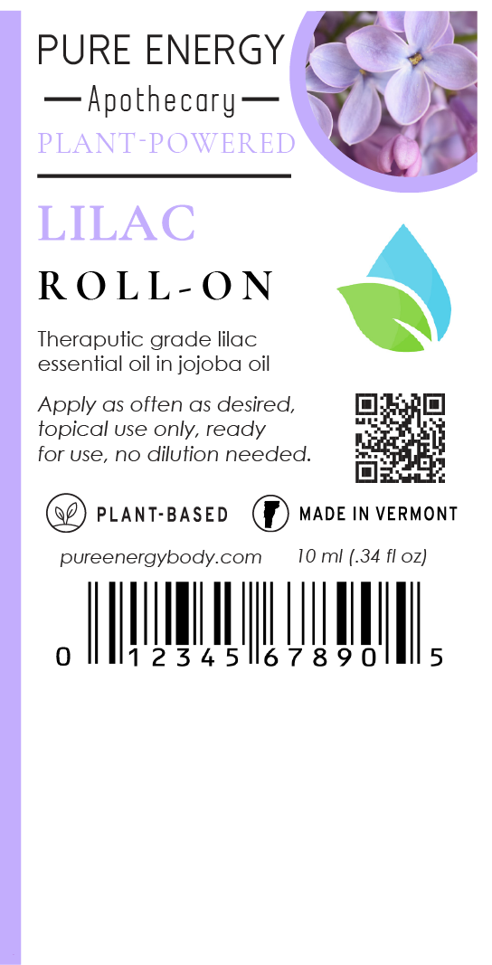 Pure Energy Aromatherapy Roll-On (Lilac)