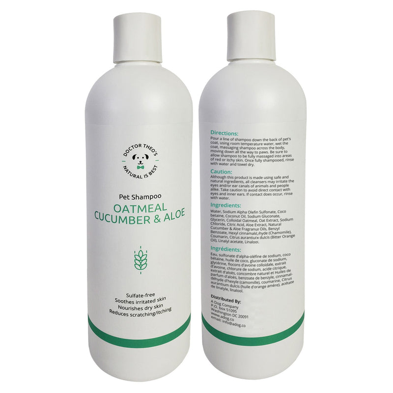 Dog Shampoo - Oatmeal, Cucumber & Aloe