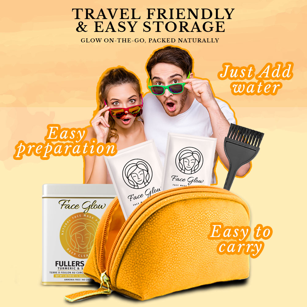 Face Glow- Fuller’s Earth w/ Turmeric & Sandalwood--5