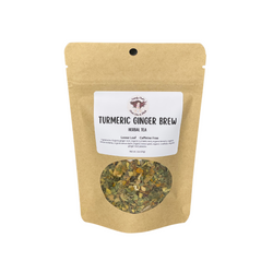 Turmeric Ginger Brew Tea, Herbal Tea, Loose Leaf Tea, Organic Tea, Caffeine Free Tea, Functional Tea,-5