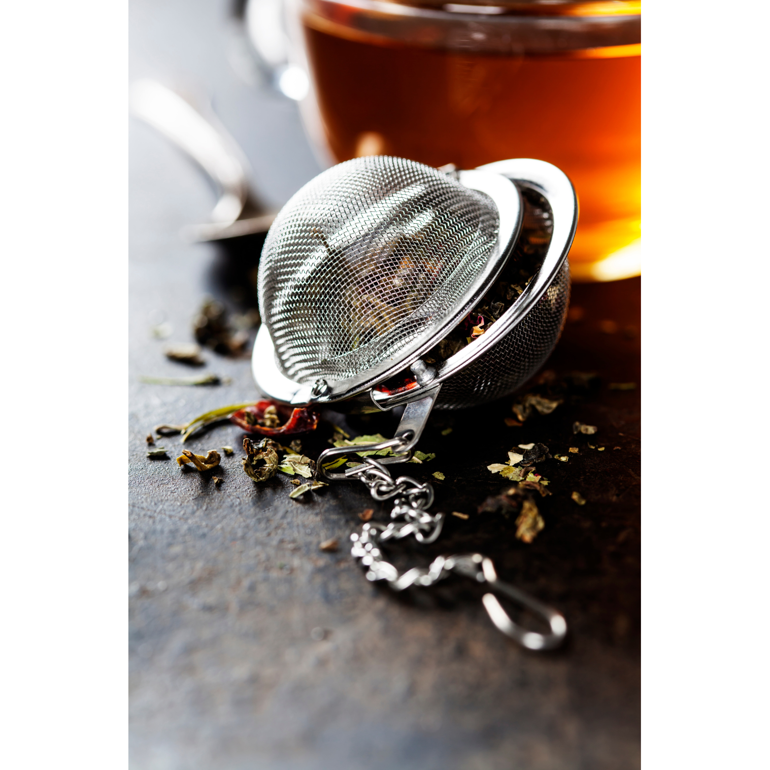 Tea Infuser Mesh Ball for Brewing Loose Leaf Tea 2." with FREE Wooden Spoon!!-6