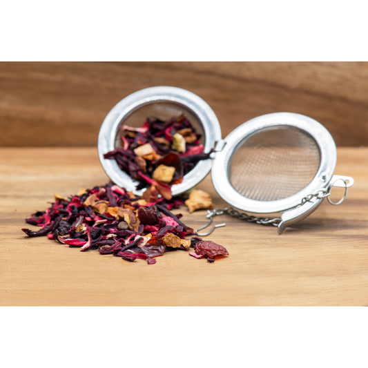 Tea Infuser Mesh Ball for Brewing Loose Leaf Tea 2." with FREE Wooden Spoon!!-0