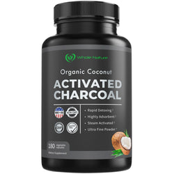 Whole Nature Organic Coconut Activated Charcoal Capsules,