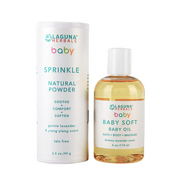 Organic Baby Oil & Talc Free Baby Powder Set