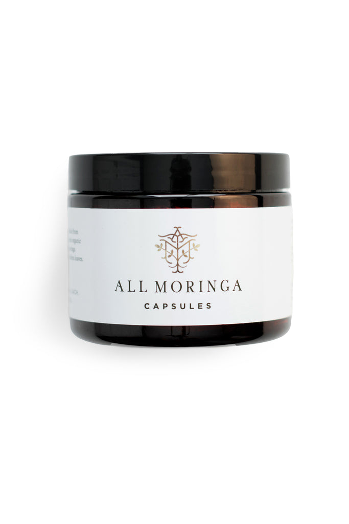 Premium Organic Moringa Oleifera leaf Powder in Vegan Capsules