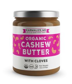 Organic Vegan Cashew Butter with Cloves