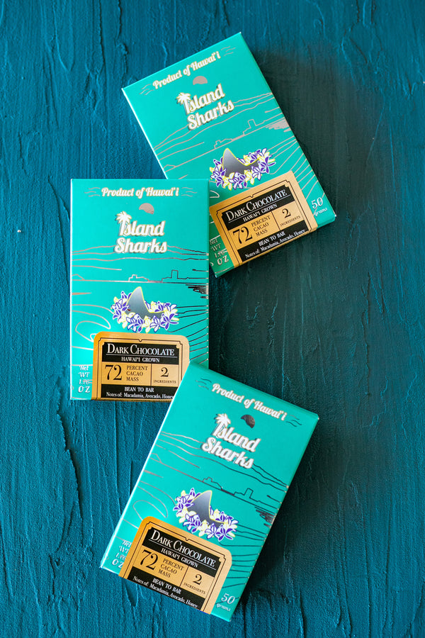 72% Hāmākuā Grown Dark Chocolate Bar 3-Pack