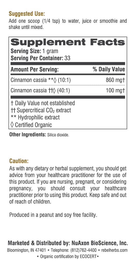 Cinnamon Dual Extracted Powder