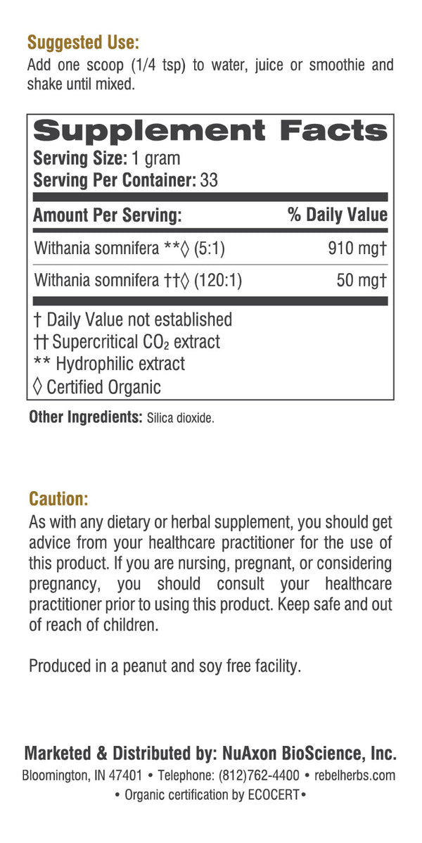 Ashwagandha Dual Extracted Powder