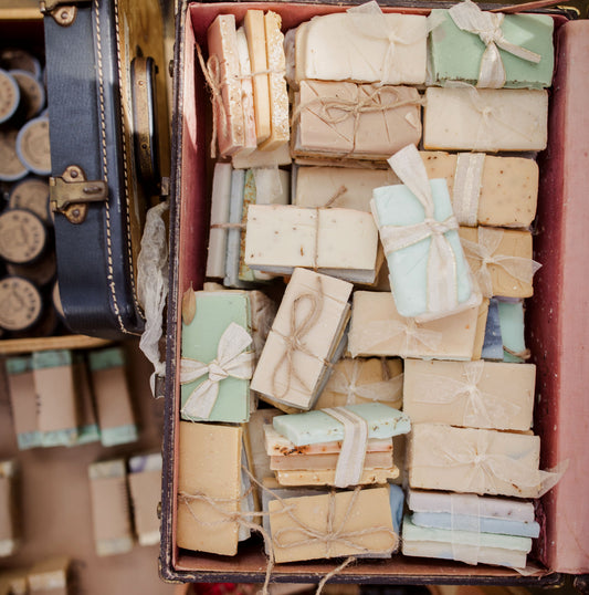 Sample Organic Handmade Soap Packs - Minimum 4 packs-Each pack contains 4 sample bars (wholesale gifts)